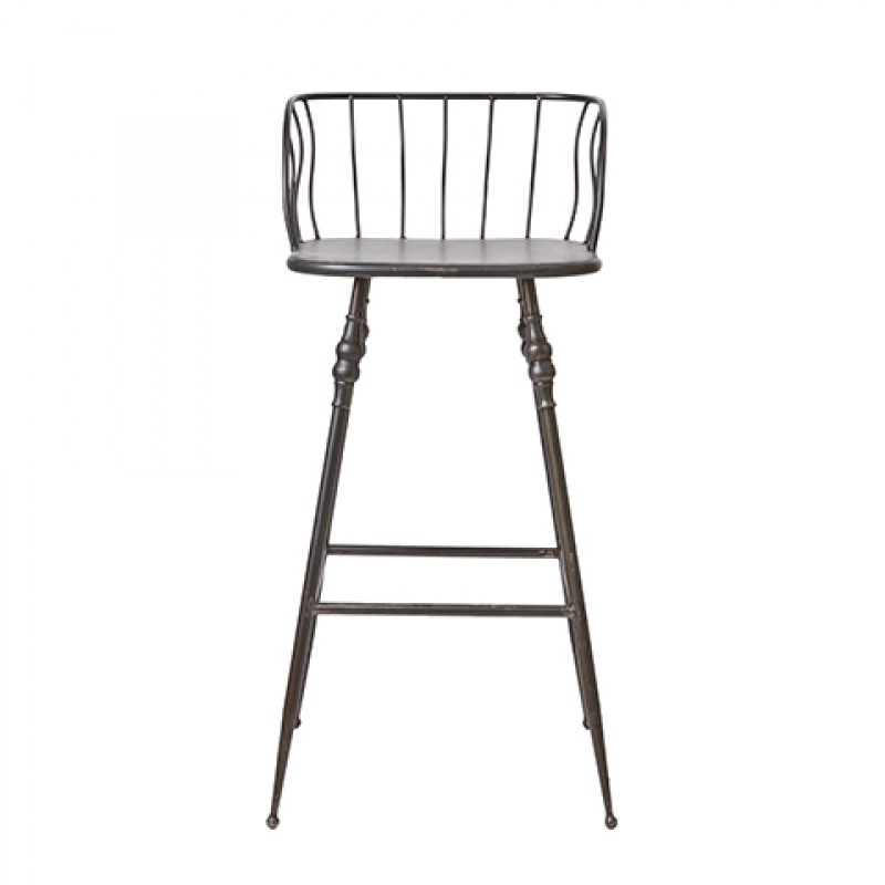 BARCHAIR GREY IRON PROVENCE 70 - CHAIRS, STOOLS